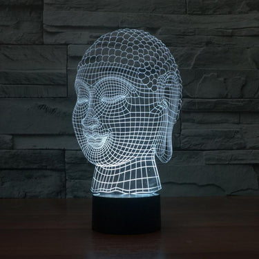 3D Hologram Effect Buddha LED Lamp